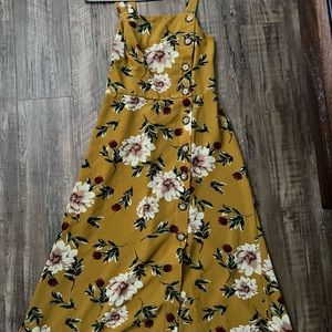 Yellow Floral Dress
